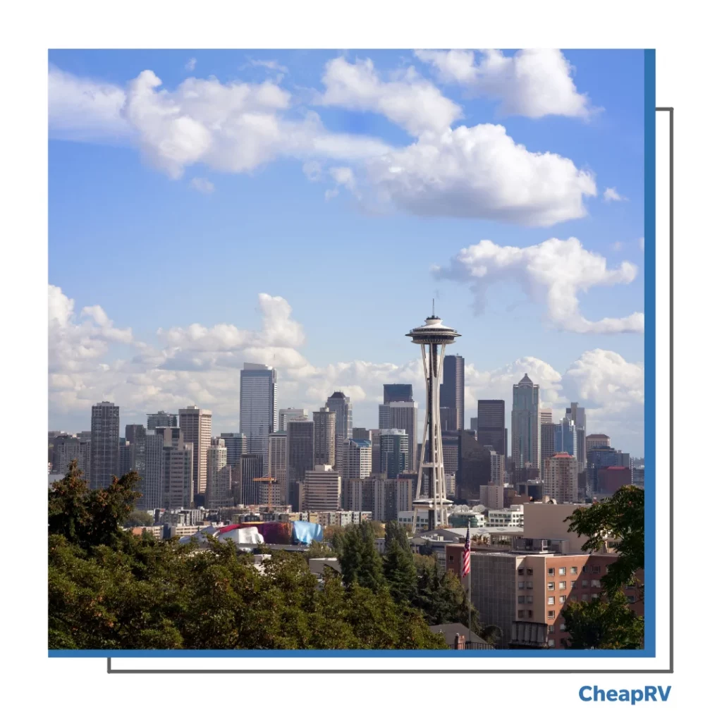 Seattle view from our RV Seattle view from our RV