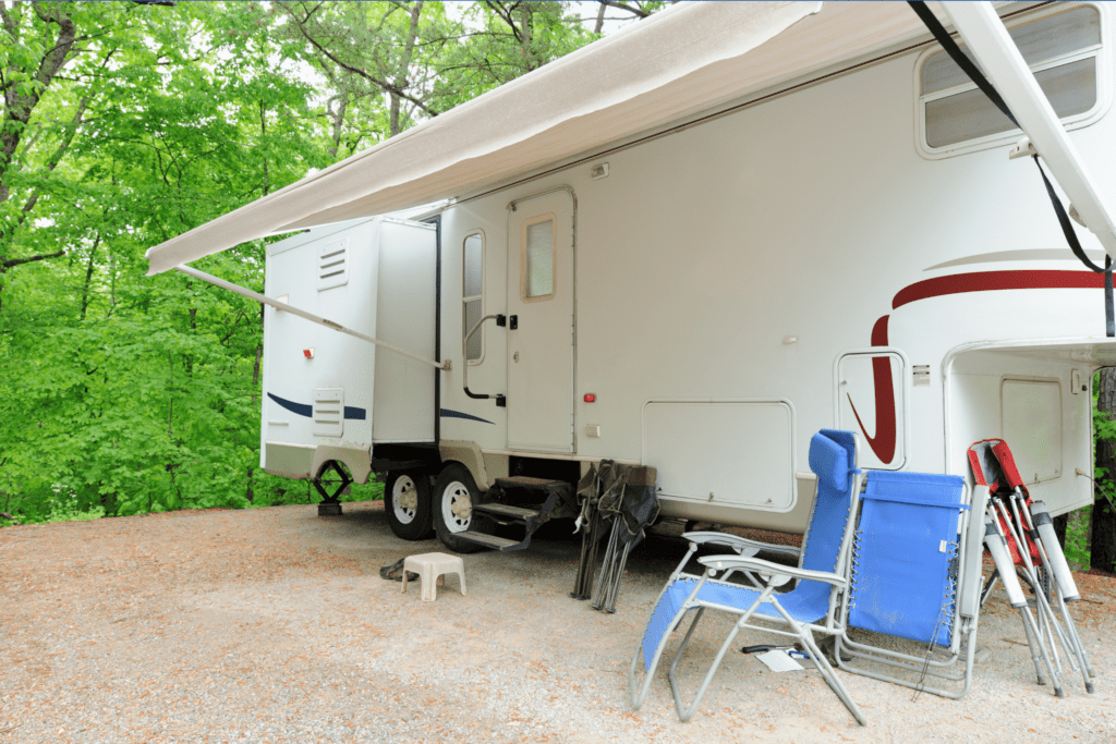 adjusting rv awning pitch