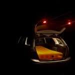 Open car boot with mattress