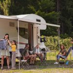 RV family scene for Natural Fly Traps