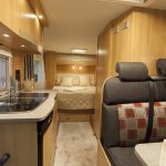 rv interior with rv dinette cushions